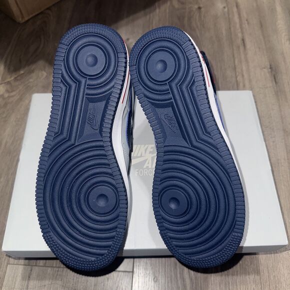 Nike Air Force 1 High New England Patriots Womens Size 6.5 Wolf Gray Navy - Picture 6 of 7